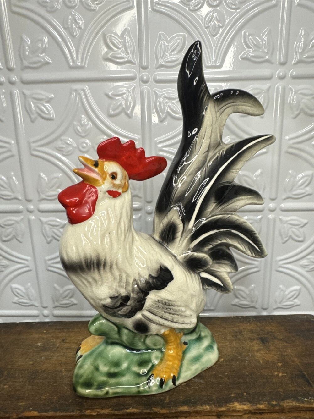 Vintage Relco Japan Porcelain Rooster 8.5 Inches 1950